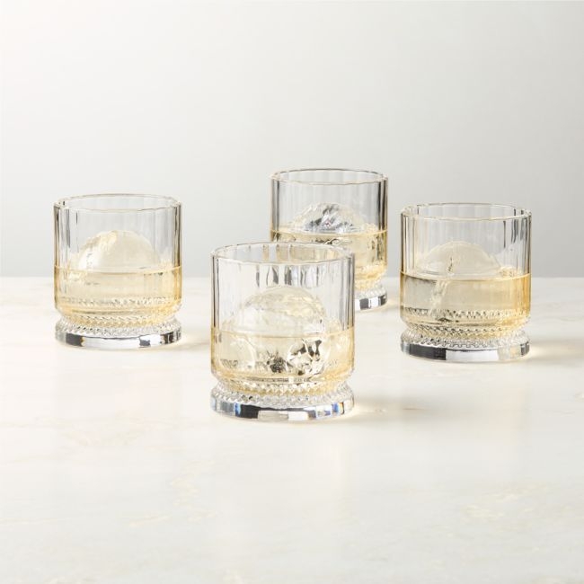 Vincent Double Old-Fashioned Glasses Set of 4 - Image 0