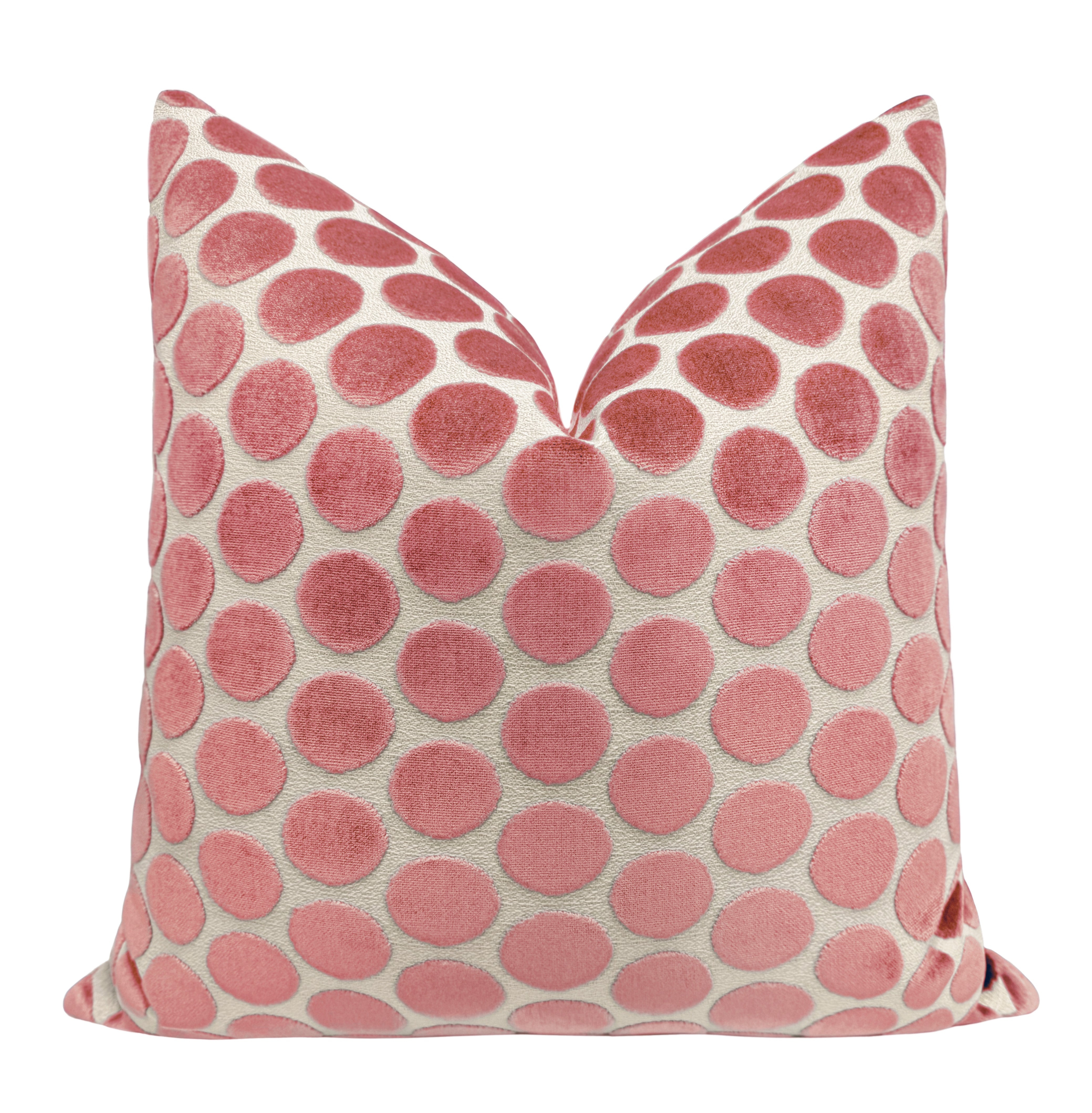 LUNA CUT VELVET // CARNATION - 20" X 20" - Image 0