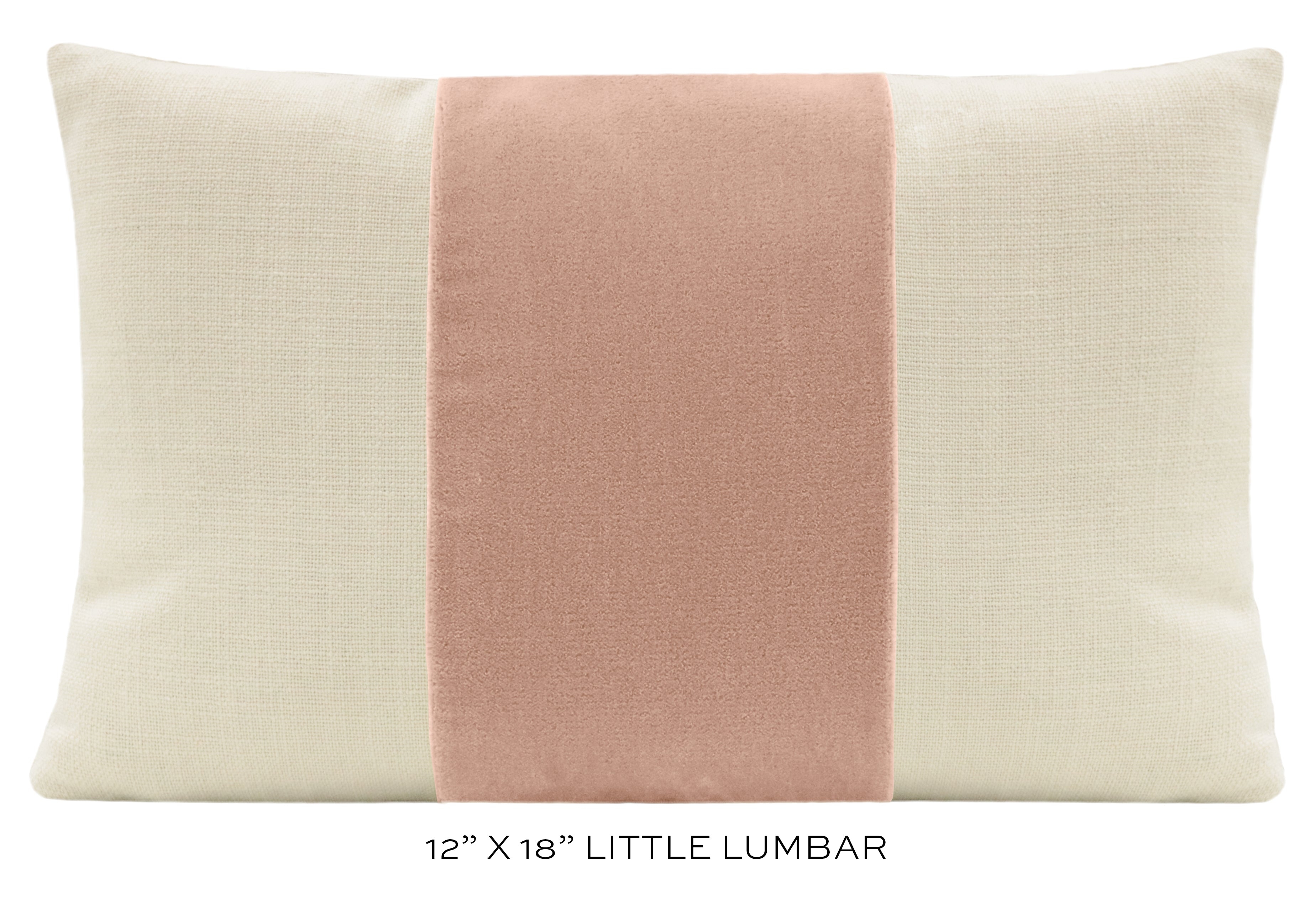 PANEL :: MOHAIR VELVET // BLUSH - 20" X 30" QUEEN SHAM - Image 3