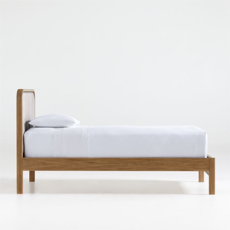 Wes Full Upholstered Wood Bed - Image 3