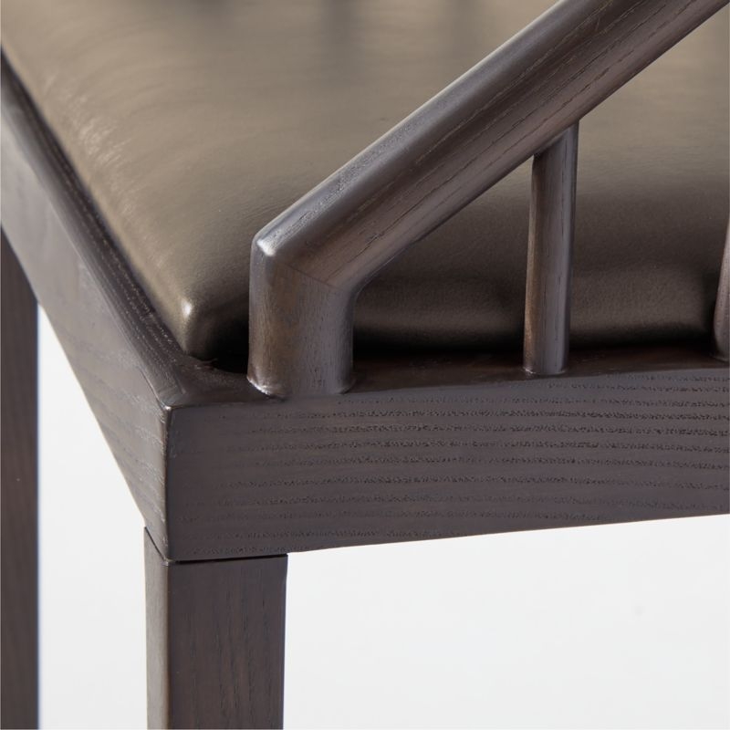 Comb Blackened Wood Dining Chair - Image 6