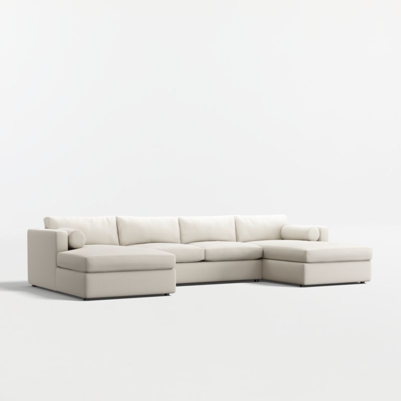 Aris 3-Piece U-Shaped Sectional Sofa with Double Chaise Lounge - Image 1
