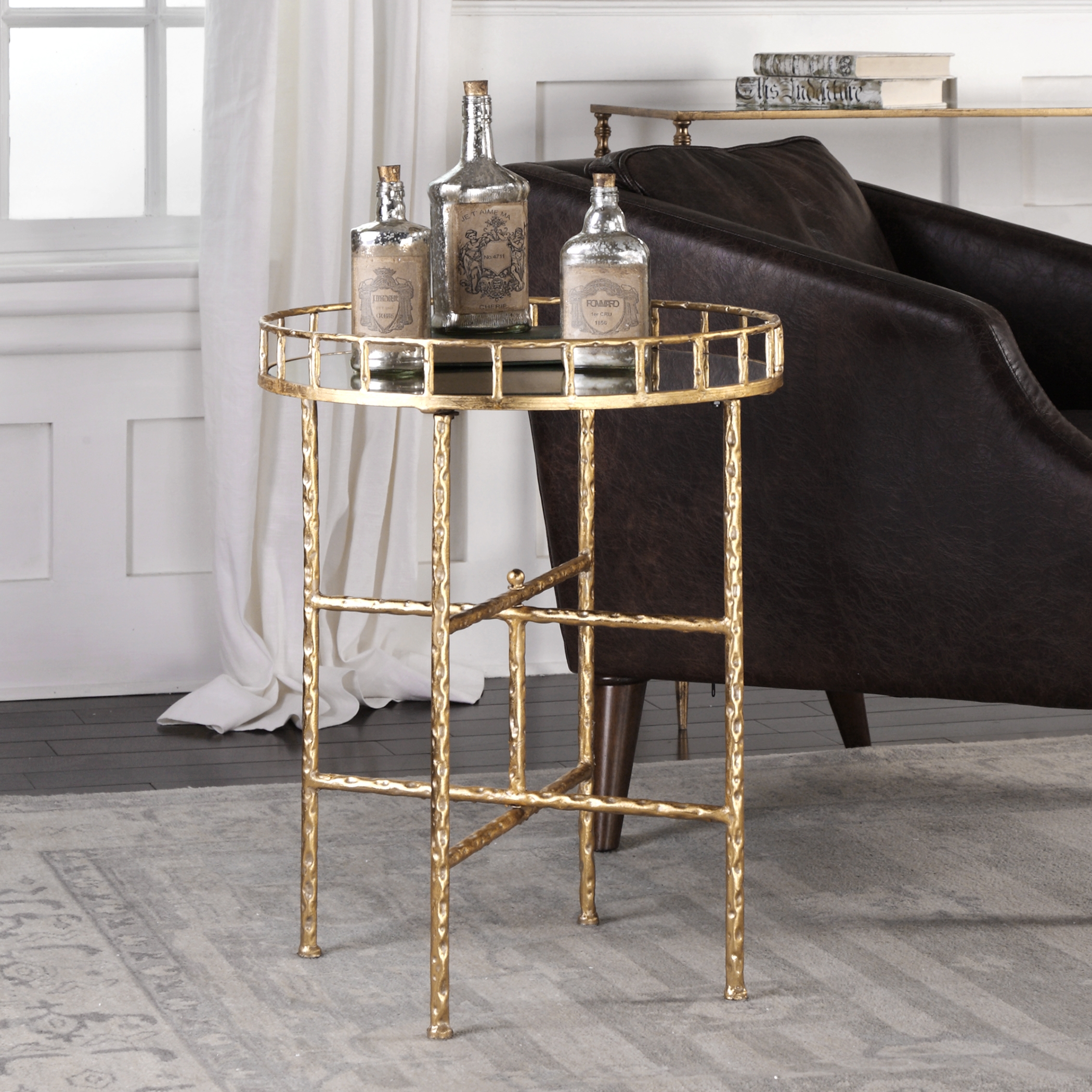 Tilly Bright Gold Accent Table - Image 1