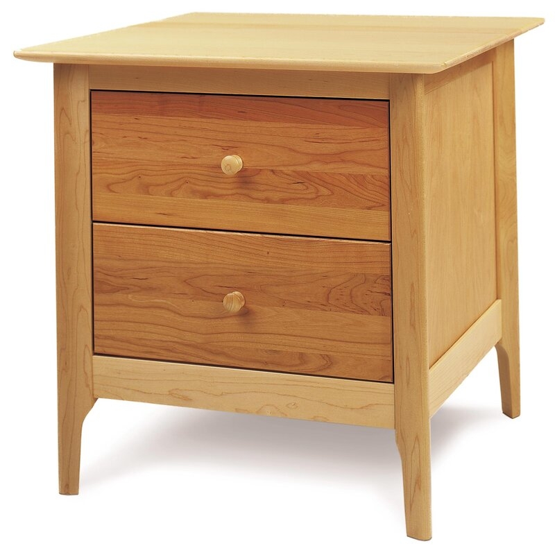 Copeland Furniture Sarah 2 Drawer Nightstand Color: Maple and Cherry, Height: 28" - Image 0