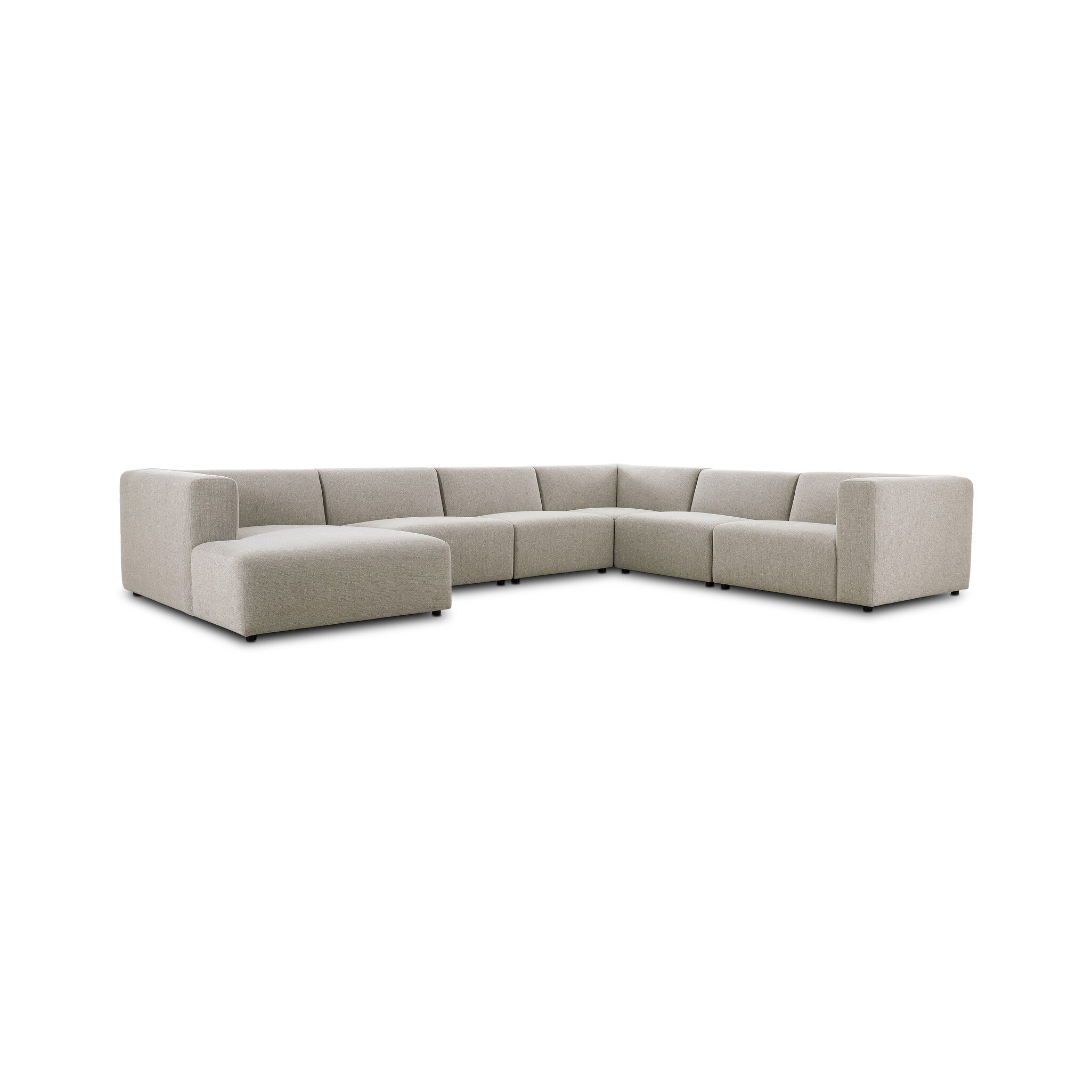 Lawndale 6 Piece Sectional - Napa Sandstone - Image 1