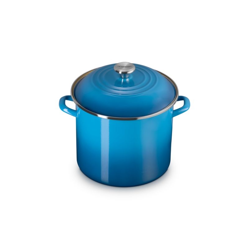 Le Creuset ® 12-Qt. Marseille Enameled Steel Stockpot with Stainless Steel Knob - Image 2