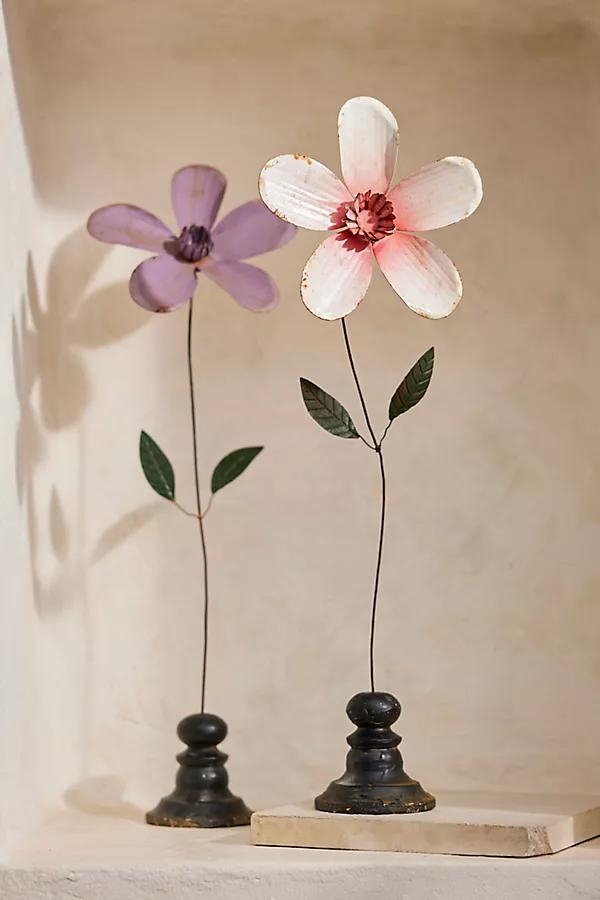 Flower Iron Stake + Stand, Tall - Image 0