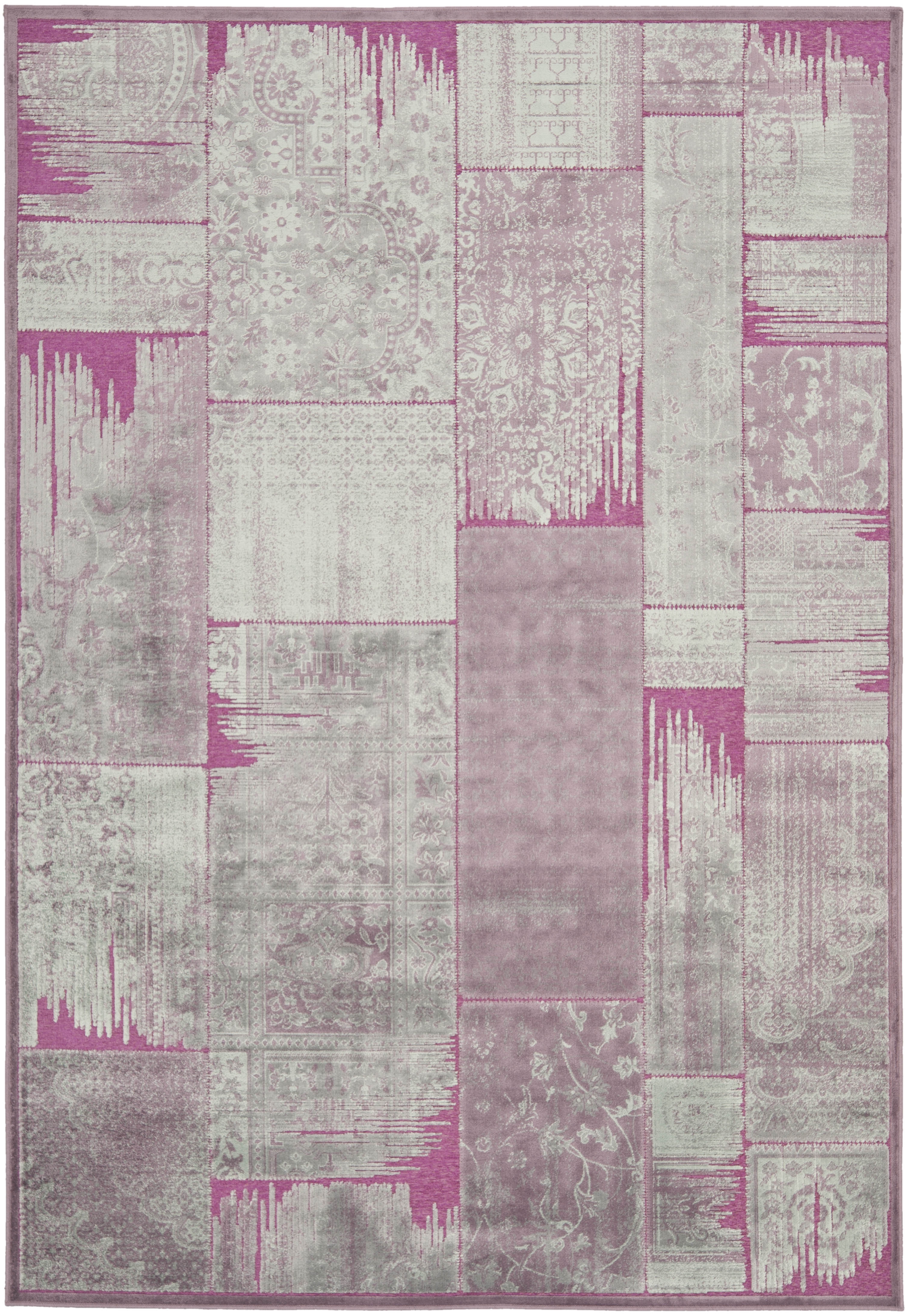 Arlo Home Woven Area Rug, PAR100-880, Purple/Fuchisa,  5' 3" X 7' 6" - Image 0