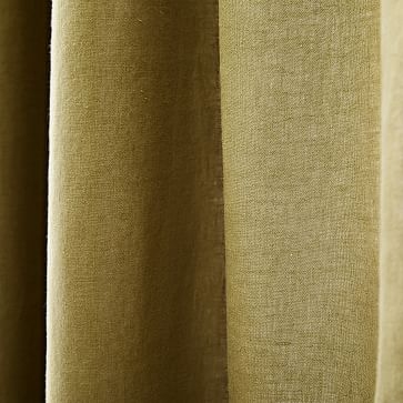 Belgian Linen Curtain, Camo Olive, 48"x96" - Image 2