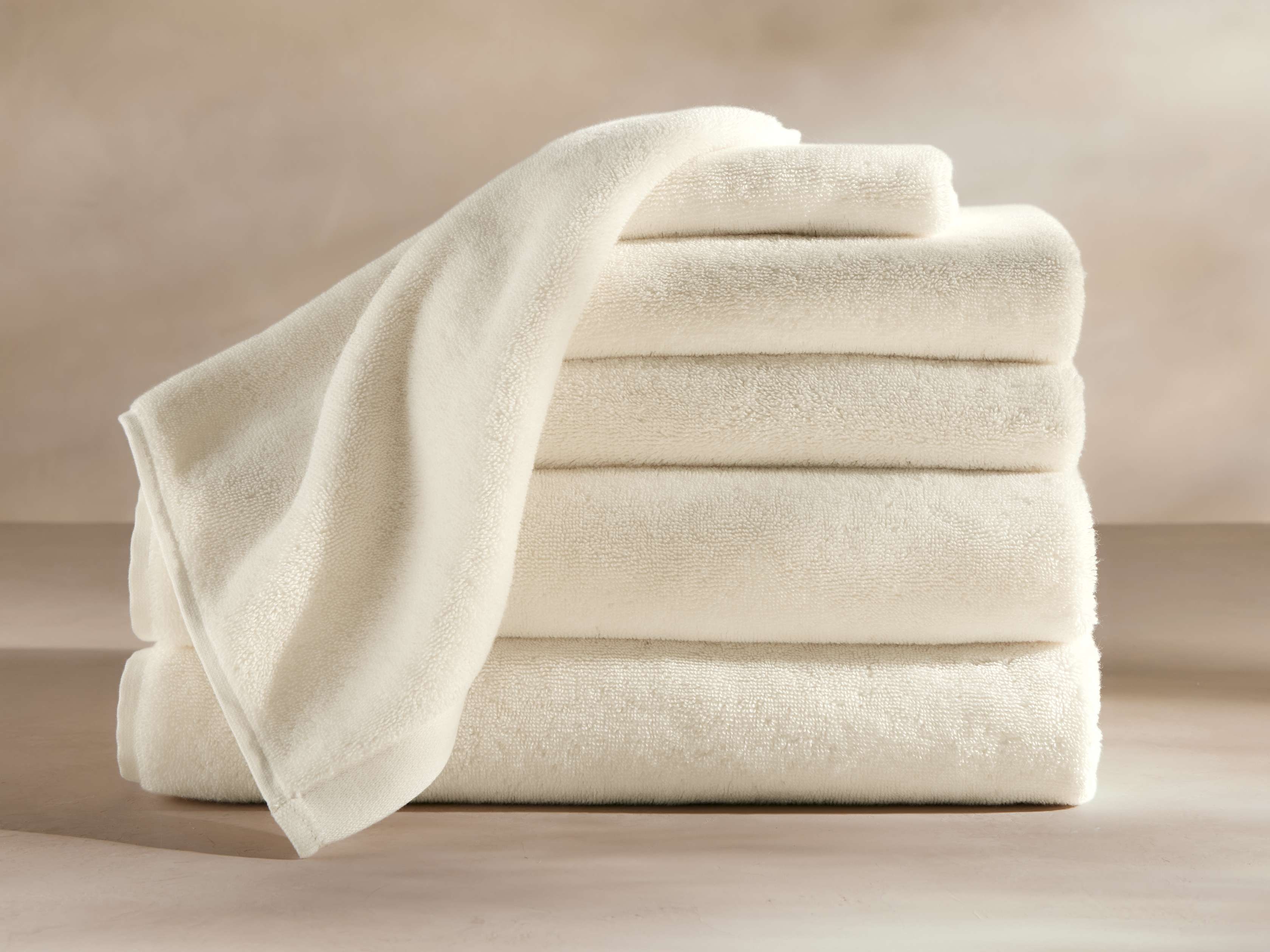 Premium Turkish Bath Set in Cotton White  Ivory - Image 0