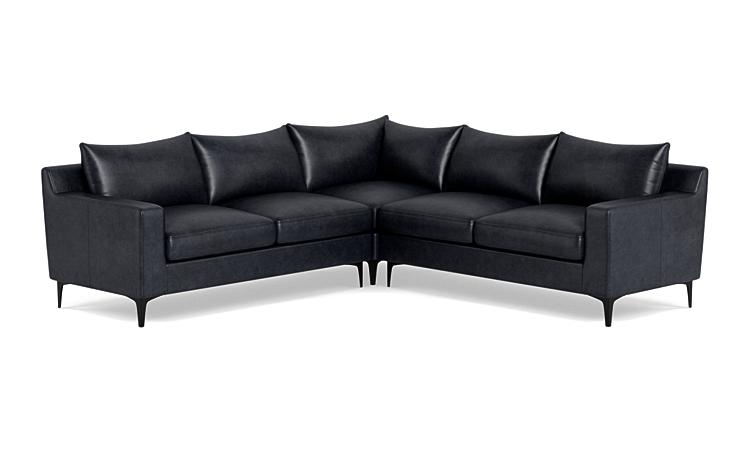 Sloan Leather 4-Seat Corner Sectional Sofa - Image 1