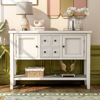 Cambridge Series Buffet Sideboard Console Table With Bottom Shelf - Image 0