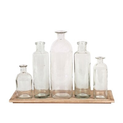6 Piece Weside Clear Glass Table Vase Set - Image 0