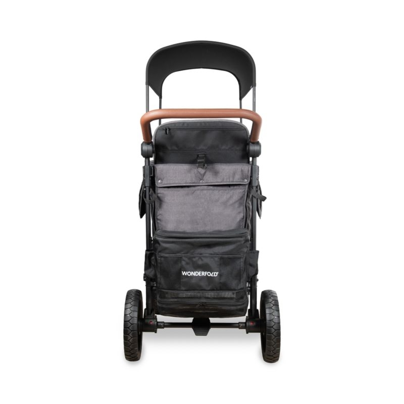 Wonderfold W2 Luxe Pro Charcoal Grey Double Kids Stroller Wagon - Image 1