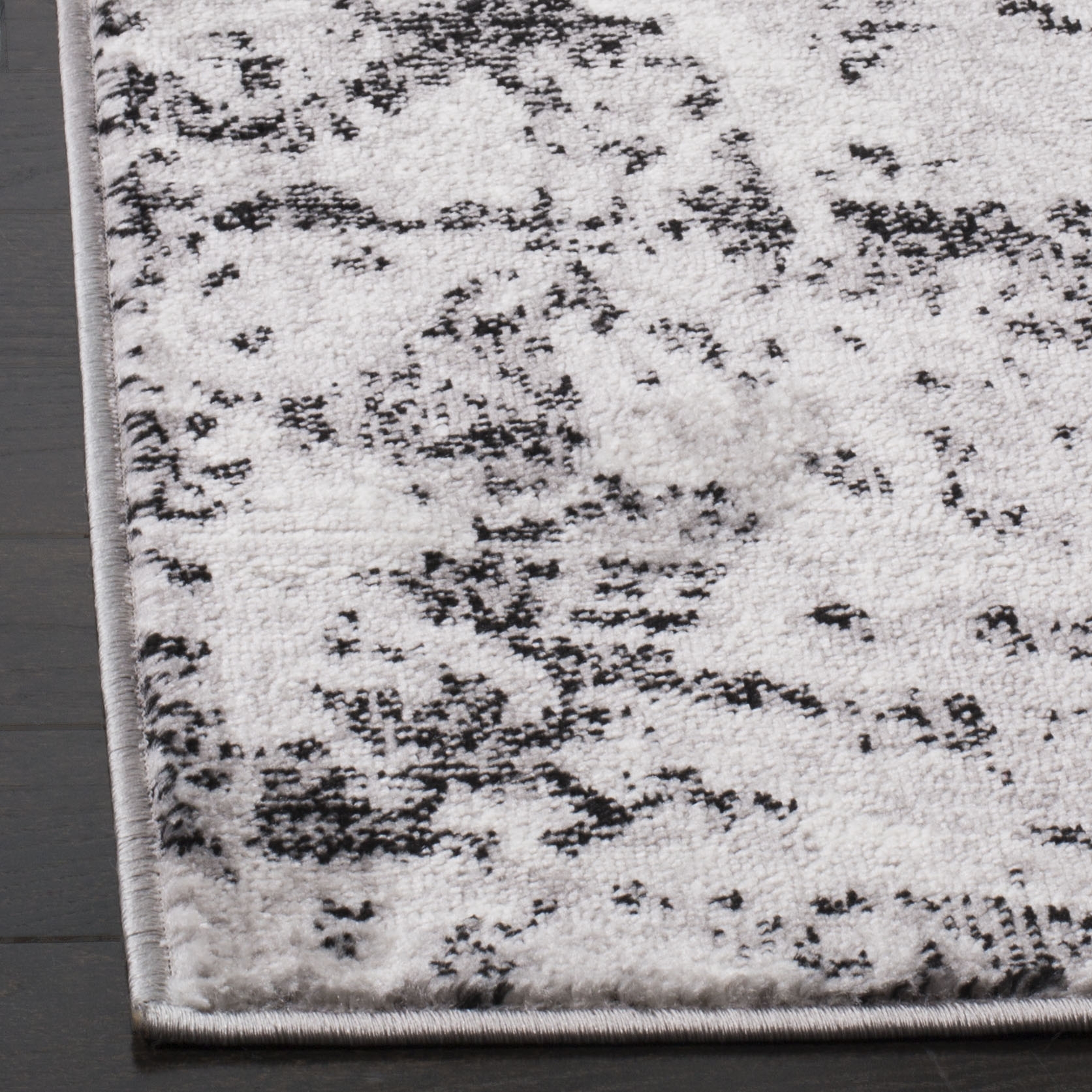 Arlo Home Woven Area Rug, SKY186L, Charcoal/Ivory,  9' X 12' - Image 2