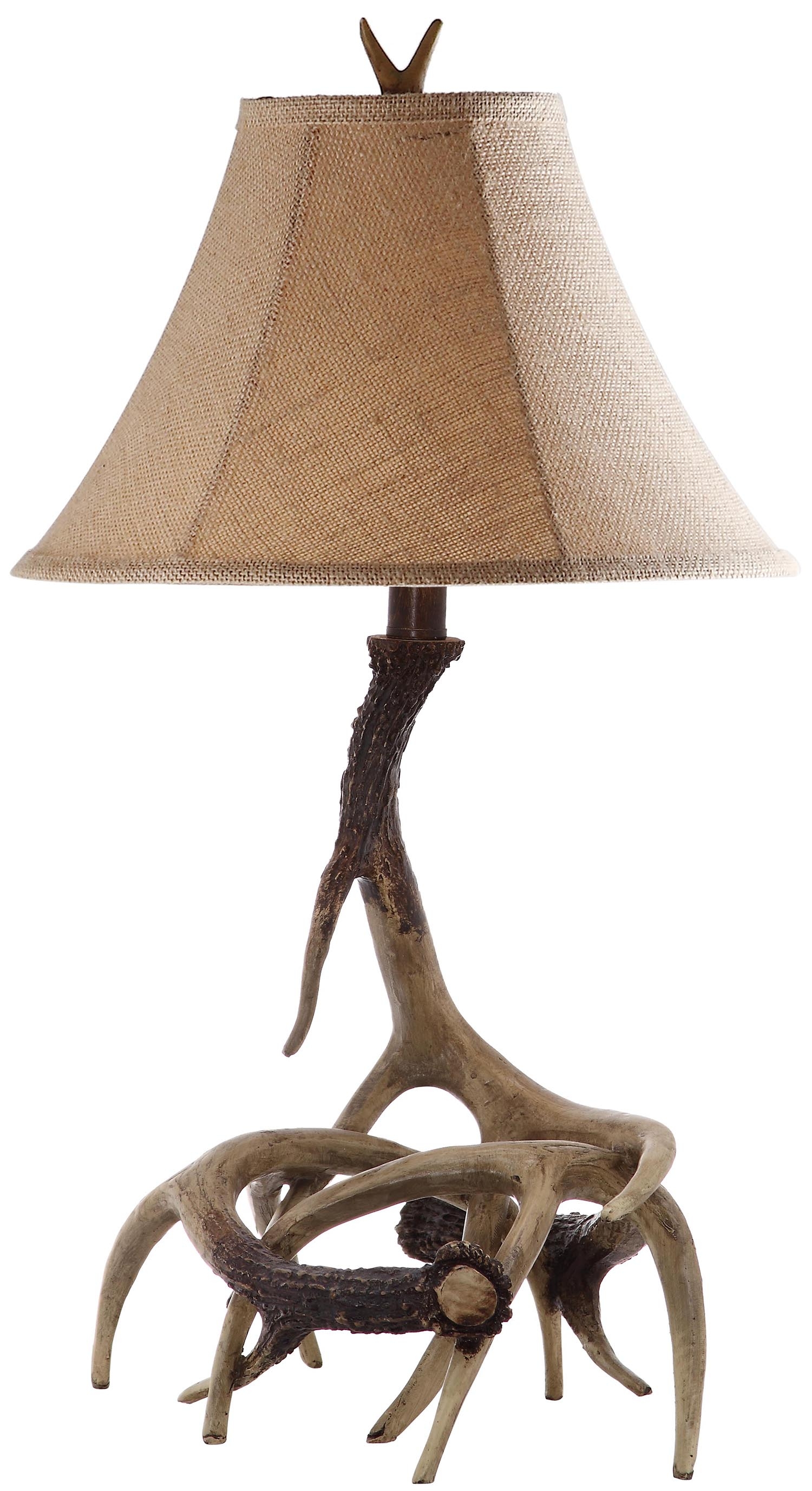 Sundance Faux Antler Tble Lamp - Brown - Safavieh - Image 4
