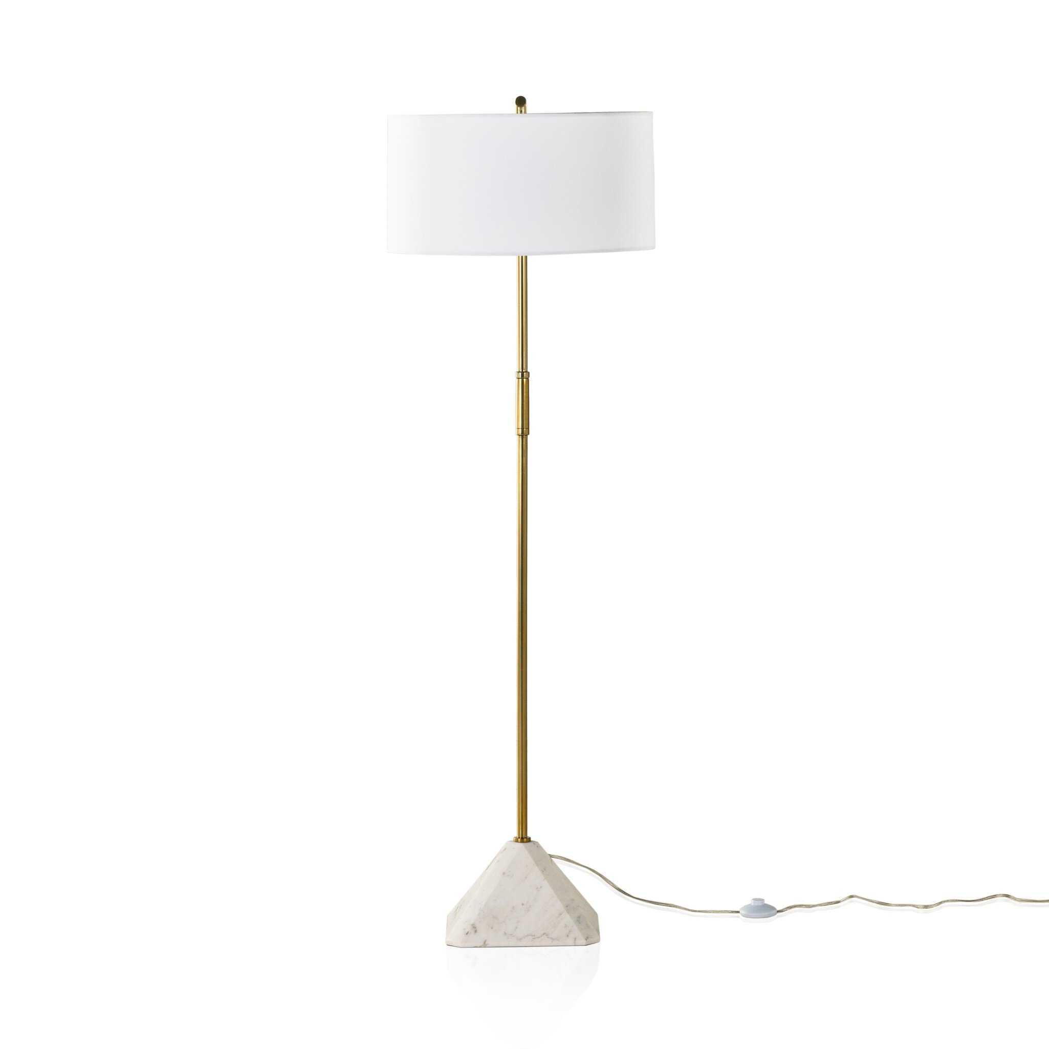 Hartford Floor Lamp - White Marble - Image 4
