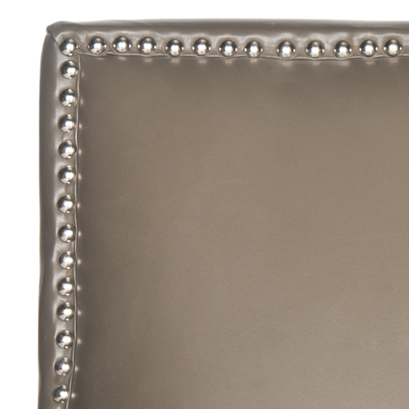 Easton Club Chair - Silver Nail Heads - Clay/Espresso - Safavieh - Image 4