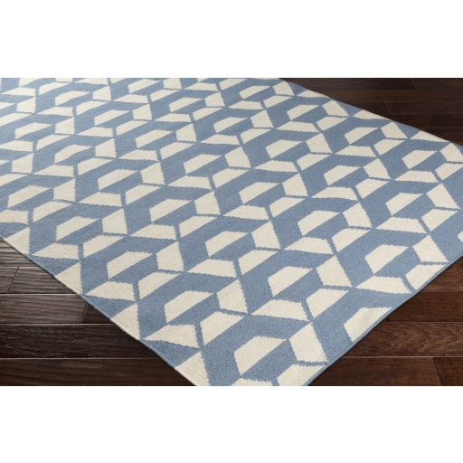Rivington Blue Indoor 8' x 10' Handmade Rug - Image 1