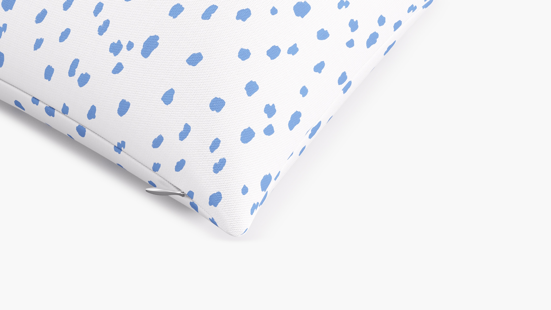 Blue Dalmatian Throw Pillow - 14" x 20" - Image 1
