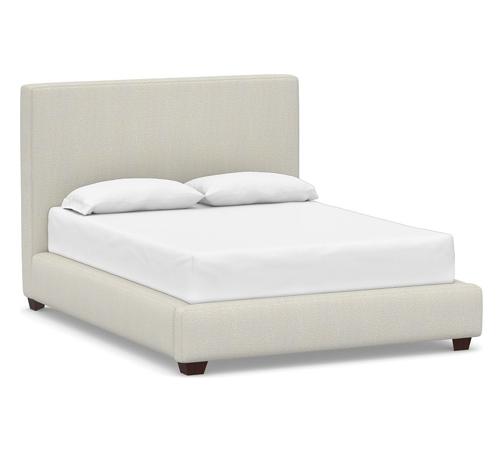 Big Sur Upholstered Bed, Queen, Performance Heathered Basketweave Dove - Image 0