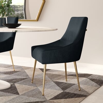 Dusek Velvet Upholstered Side Chair - Image 0