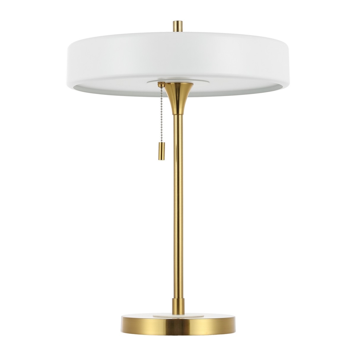 Decker 19.25 Inch Table Lamp - White/Brass - Image 0