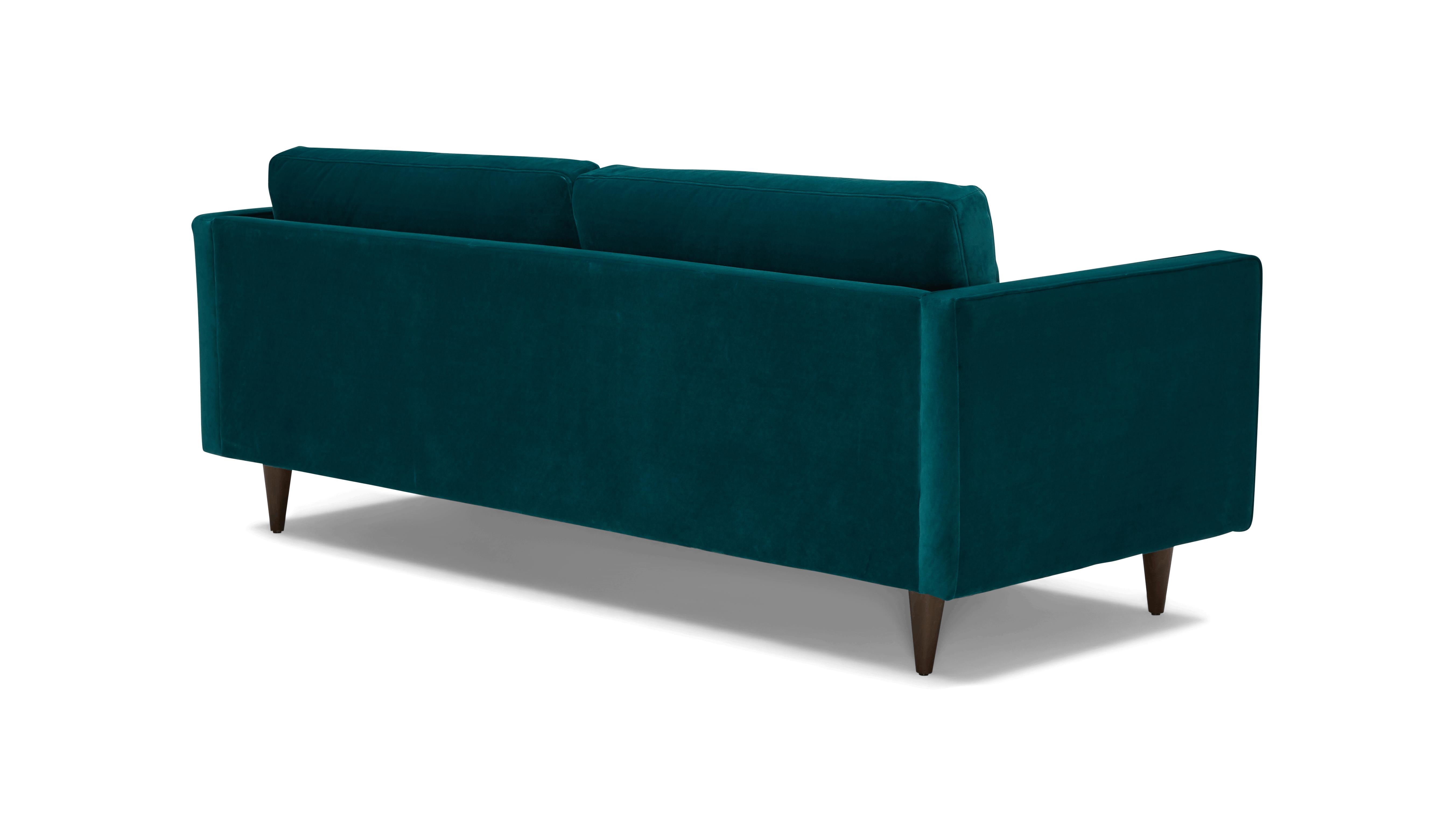 Blue Briar Mid Century Modern Sofa - Royale Peacock - Mocha - Image 3