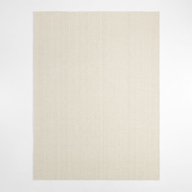 Austin Performance Handwoven Sand Ivory Area Rug 10'x14' - Image 0