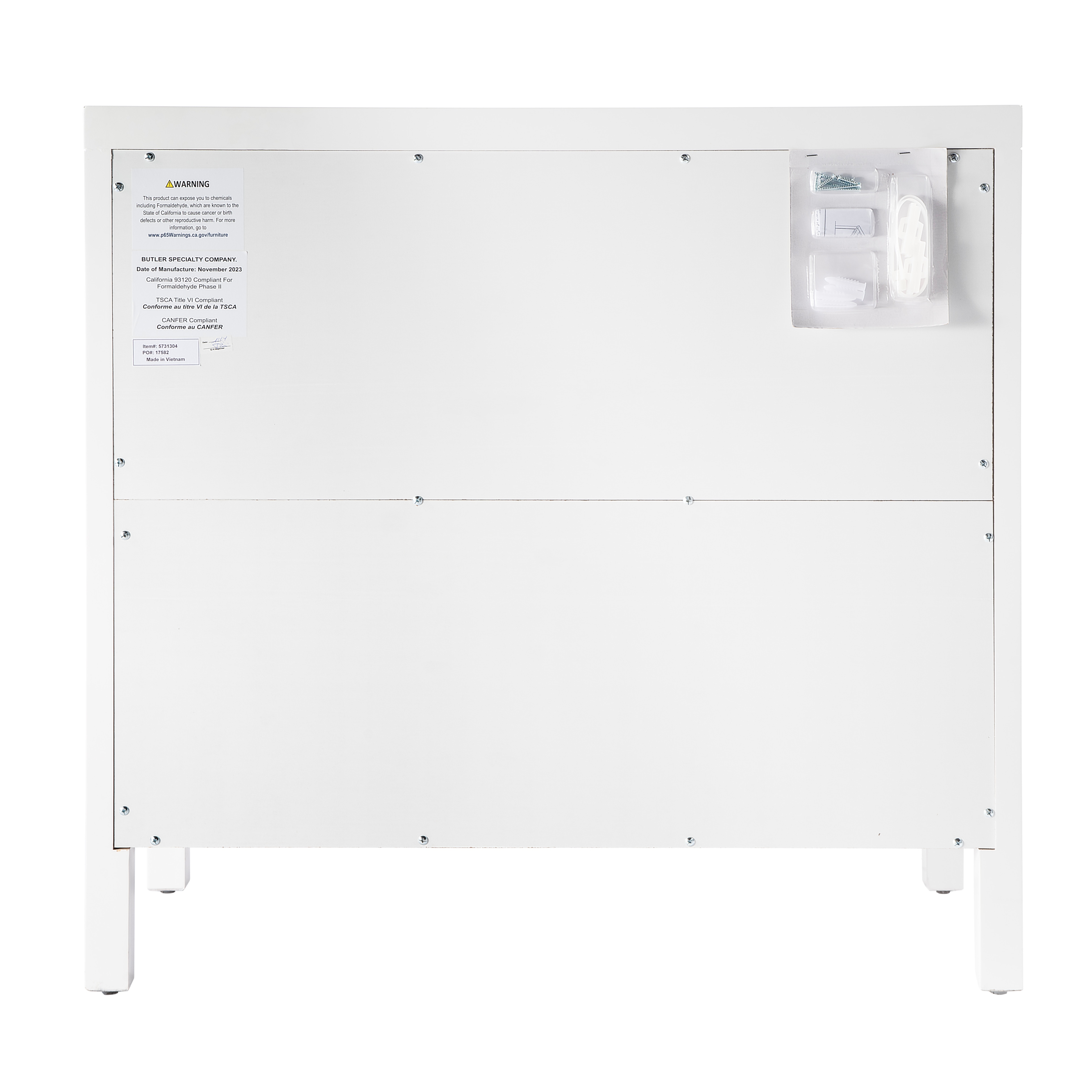 Nora Smooth White Dresser - Image 1