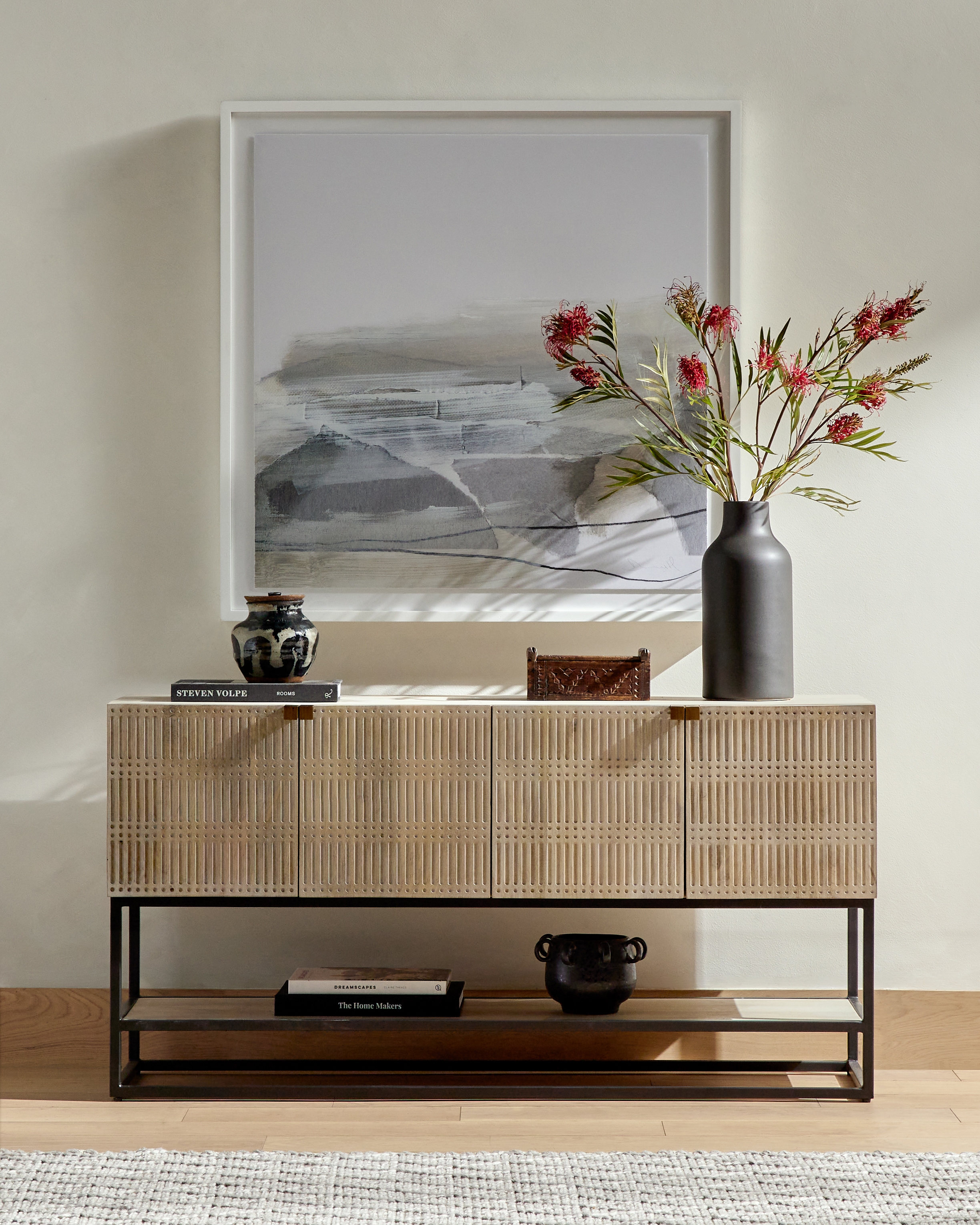 Kelby Small Media Console - Light Wash Mango - Image 12