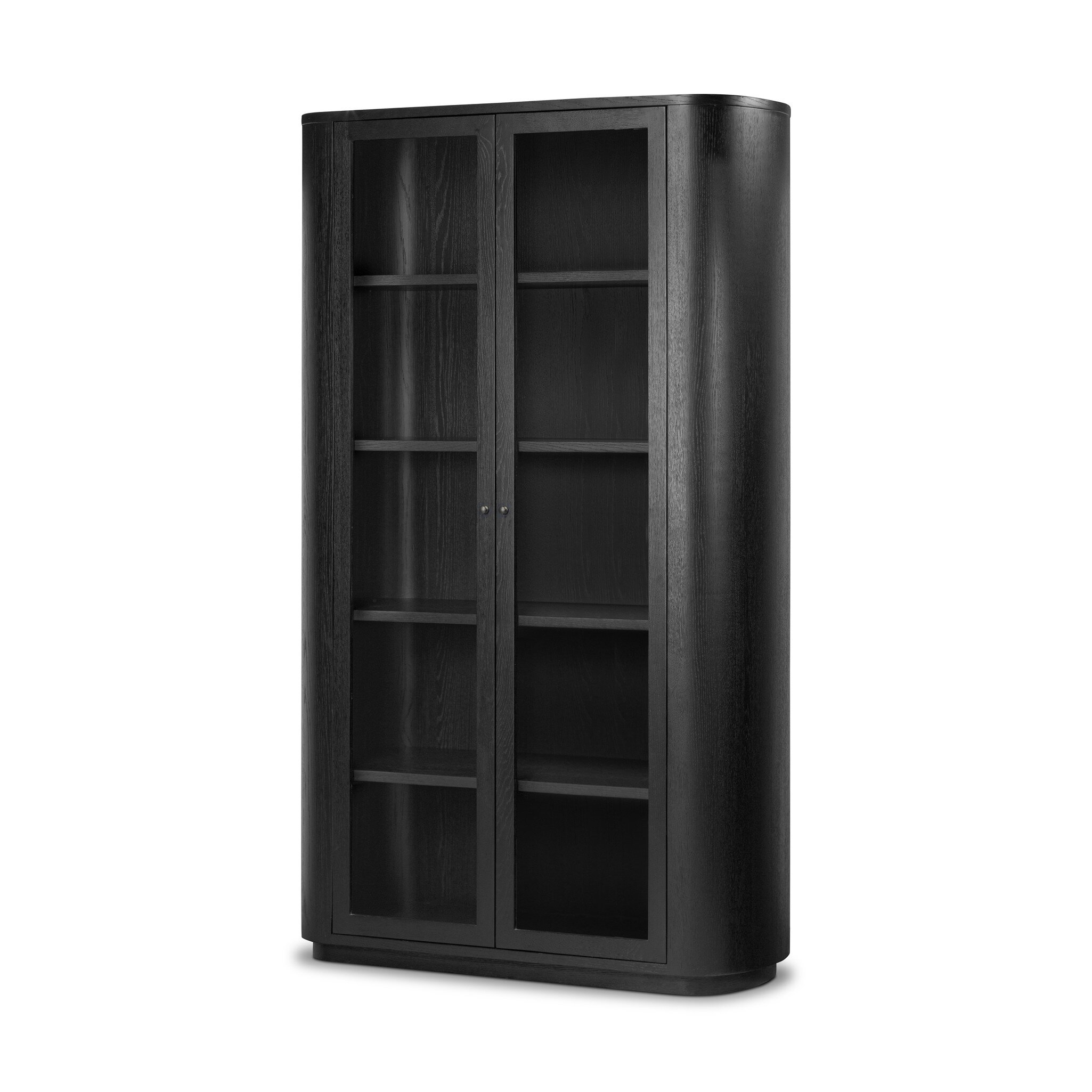Pilar Cabinet - Charcoal Oak Veneer - Image 1