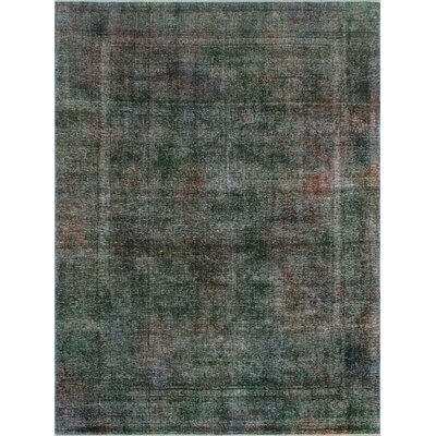 One-of-a-Kind Treva Hand-Knotted Green/Gray 8' x 10'10" Wool Area Rug - Image 0