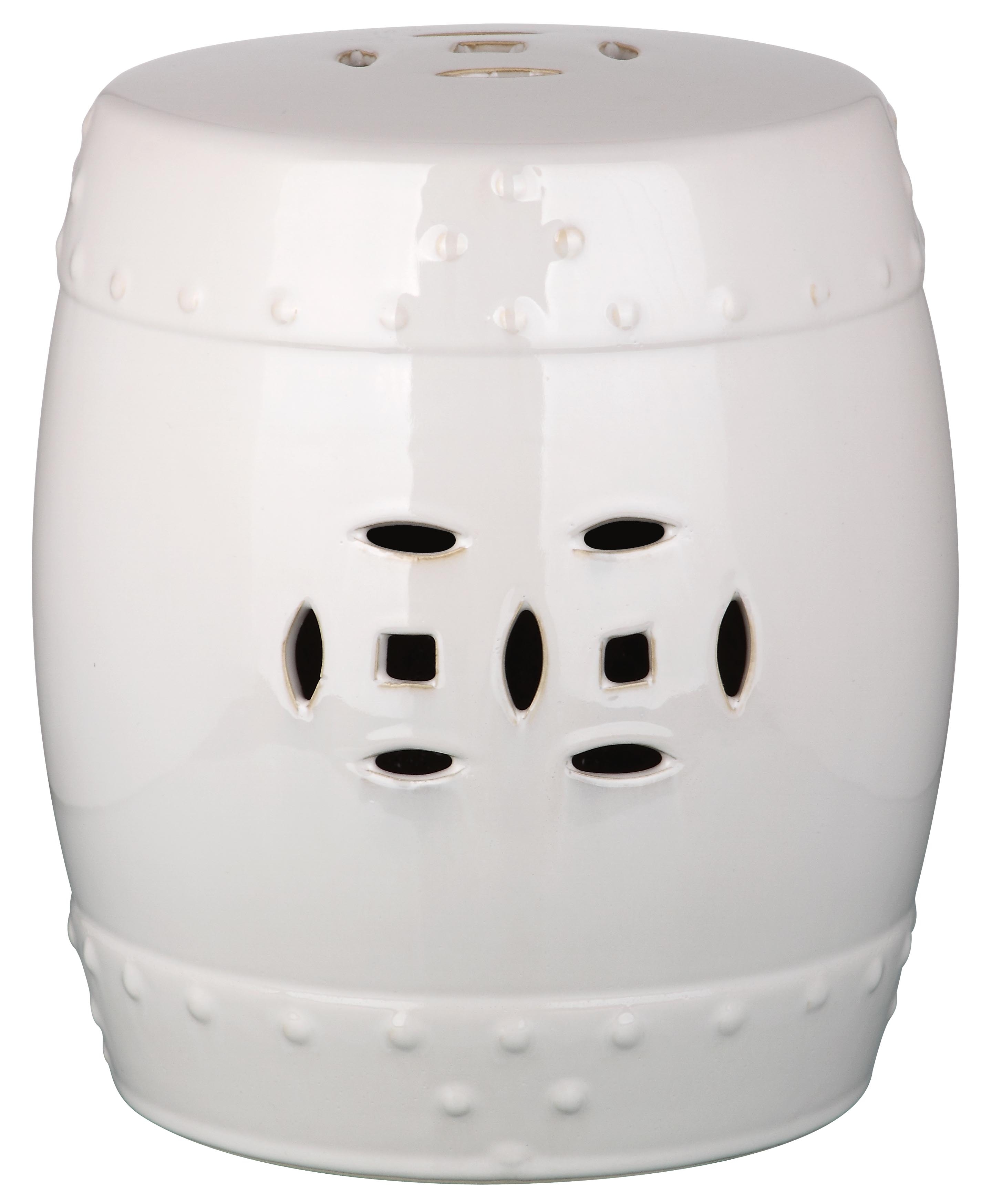 Mini Ming Kids Garden Stool - Cream - Safavieh - Image 0