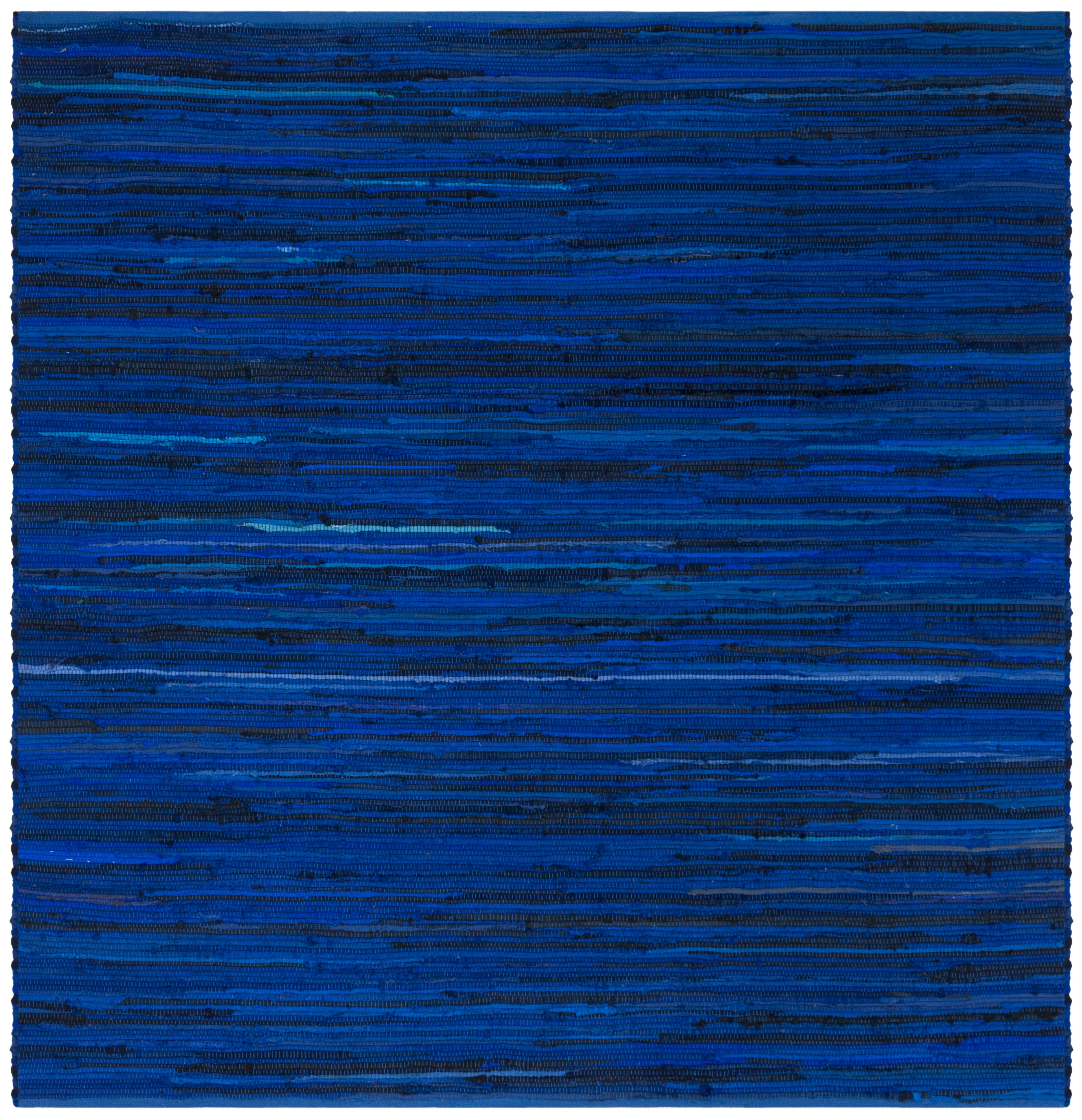 Arlo Home Hand Woven Area Rug, RAR130B, Blue/Multi,  4' X 4' Square - Image 0