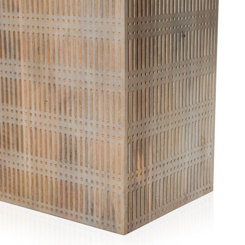 Ivan 84" Light Wash Wood Dining Table - Image 4