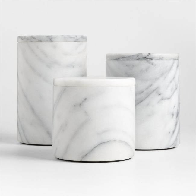 French Kitchen Marble Canister Set - Image 0