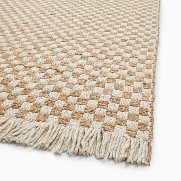 Chess Weave Jute Wool Rug, 2x3, Natural - Image 1