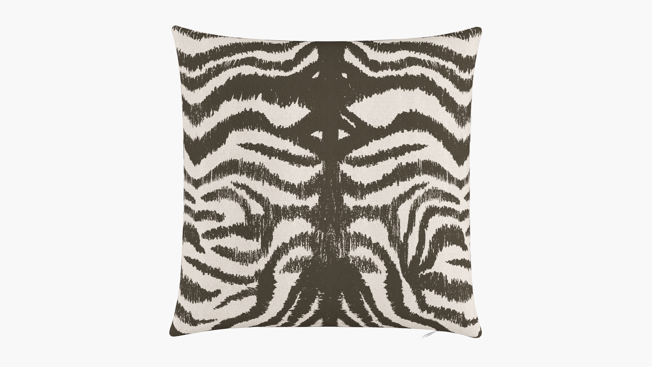 Outdoor 20" Throw Pillow, Zebra, 20" x 20" - Image 0