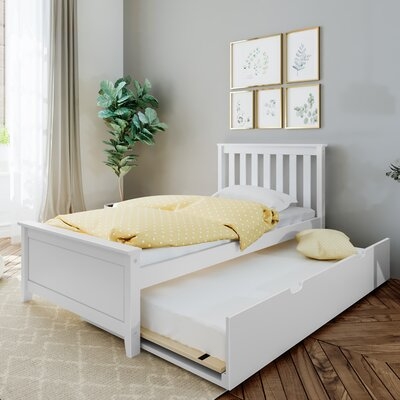 Boling Twin Solid Wood Platform Bed with Trundle by Harriet Bee - Image 0