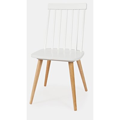 Palmilla Slat Back Side Chair in White - Image 0