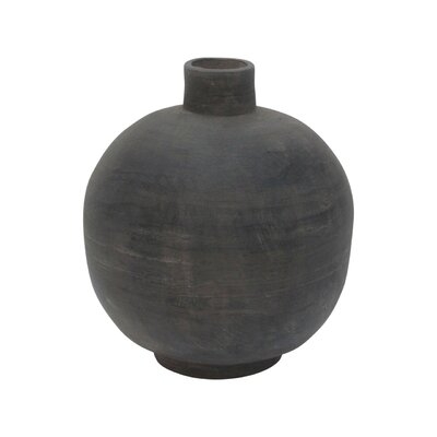 Adriunna Gray 12.5" Indoor / Outdoor Ceramic Table Vase