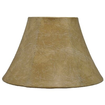 Softback 12" Faux Leather Bell Lamp Shade in Brown - Image 0