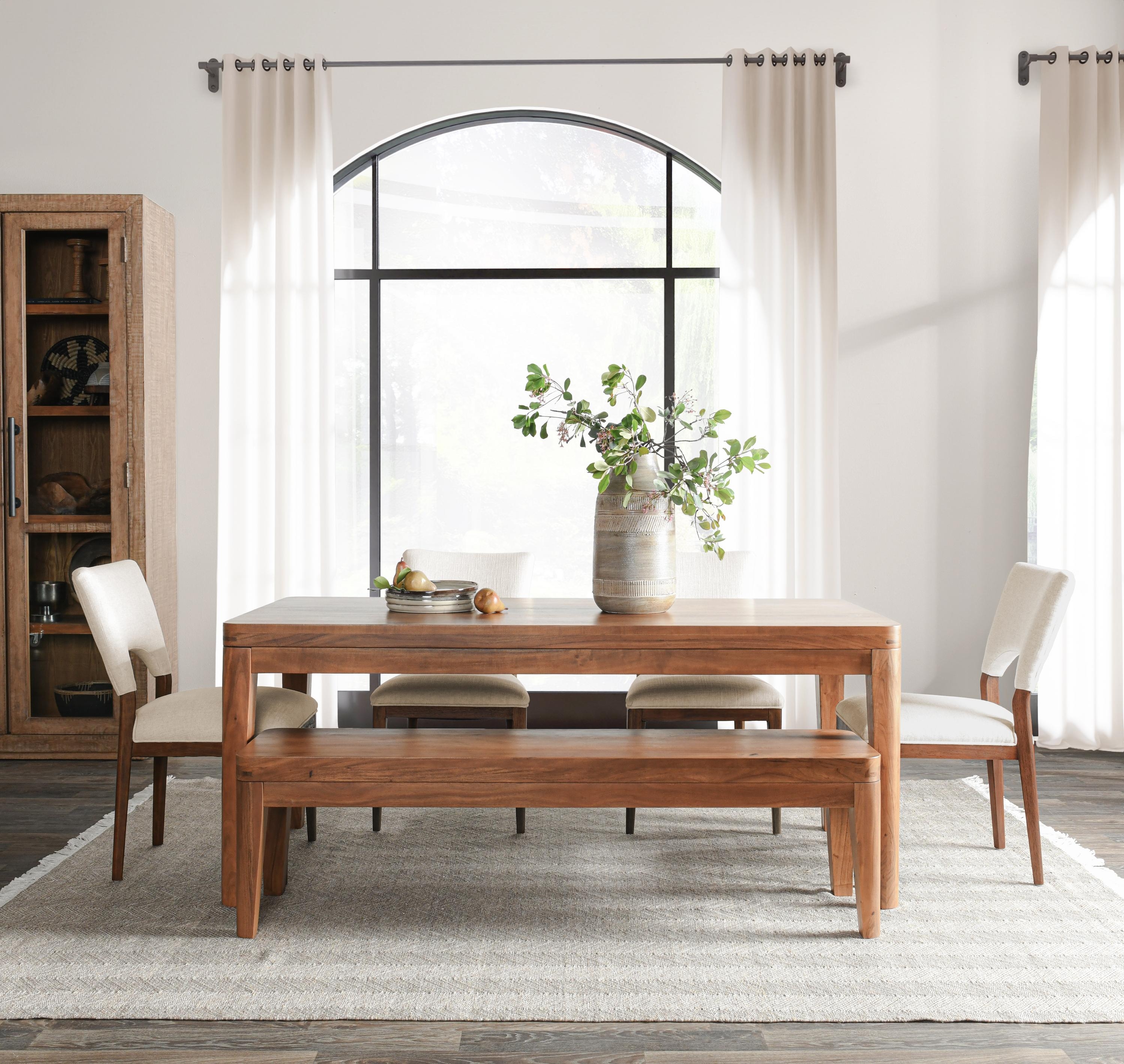 Arno Acacia Wood 72" Dining Table Natural - Image 5