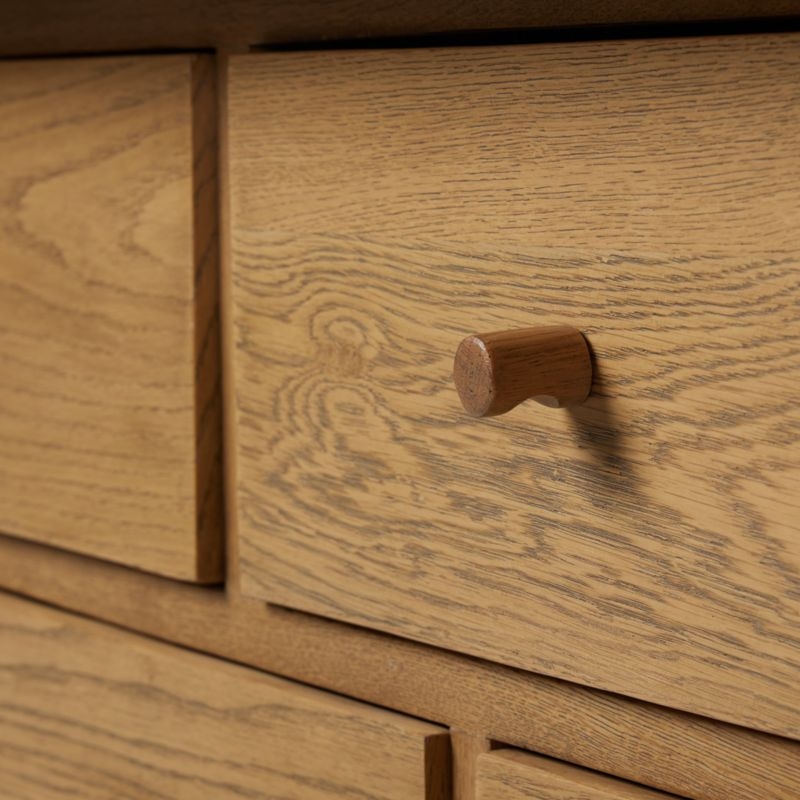 Millbrook 85" Natural Light Oak 10-Drawer Dresser - Image 5