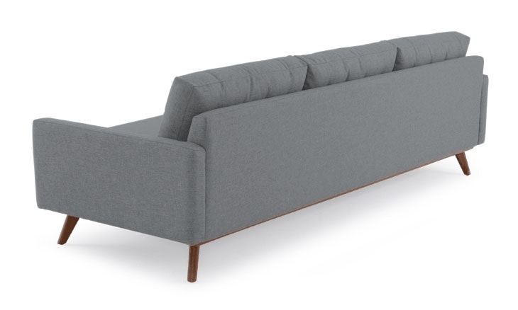 Gray Hopson Mid Century Modern Grand Sofa - Synergy Pewter - Mocha - Image 4