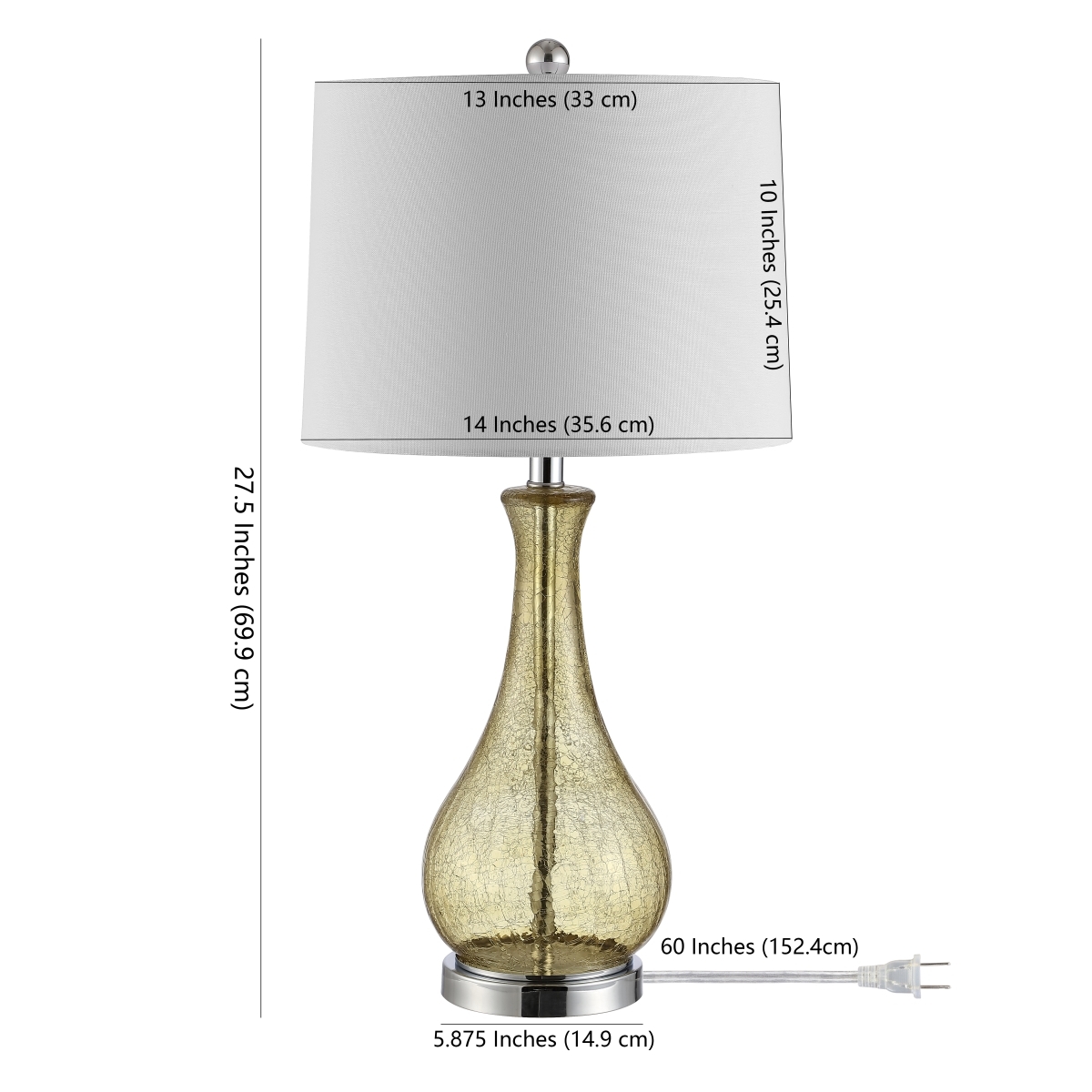 Finnley Table Lamp - Amber - Safavieh - Image 0