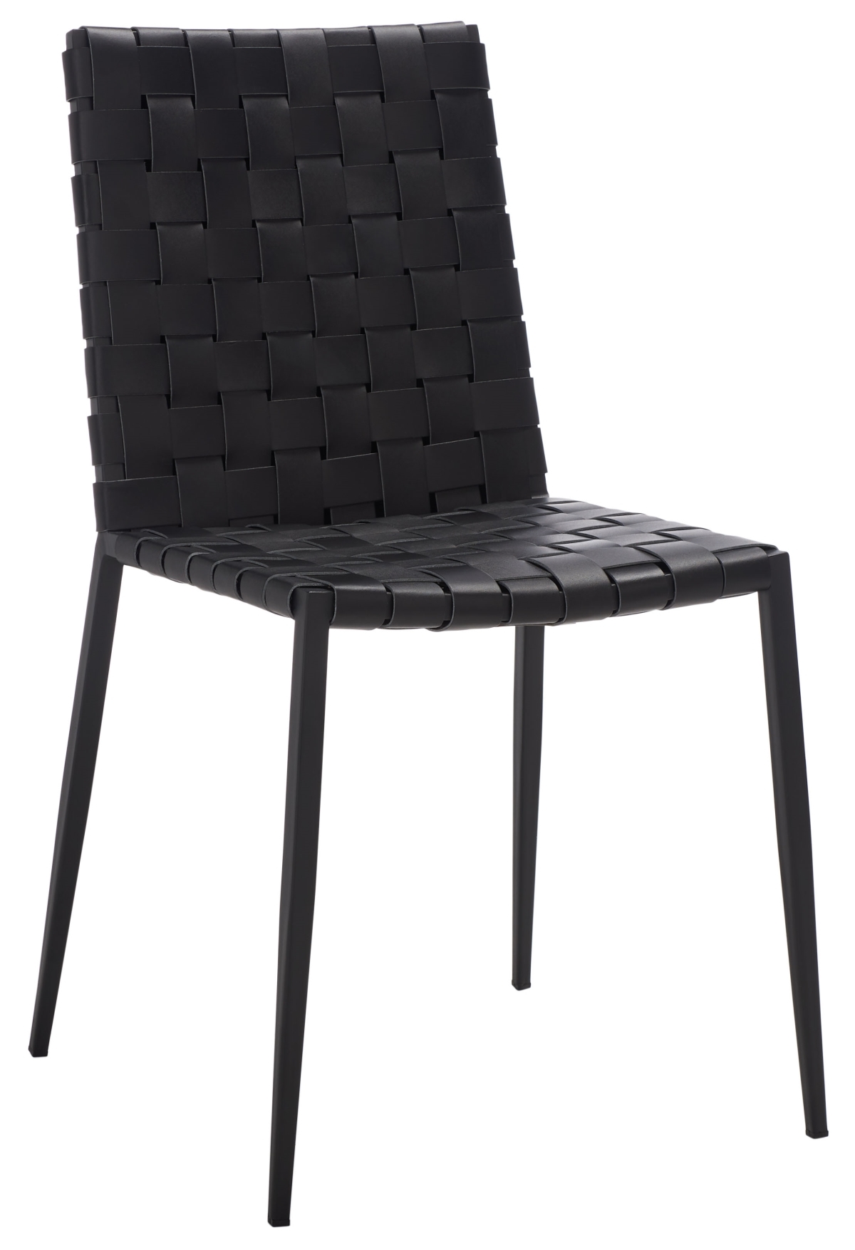 Rayne Woven Dining Chair - Black - Safavieh - Image 6