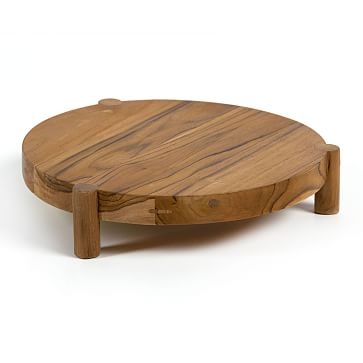 Peche Outdoor Small Tray - Natural Teak - Image 0