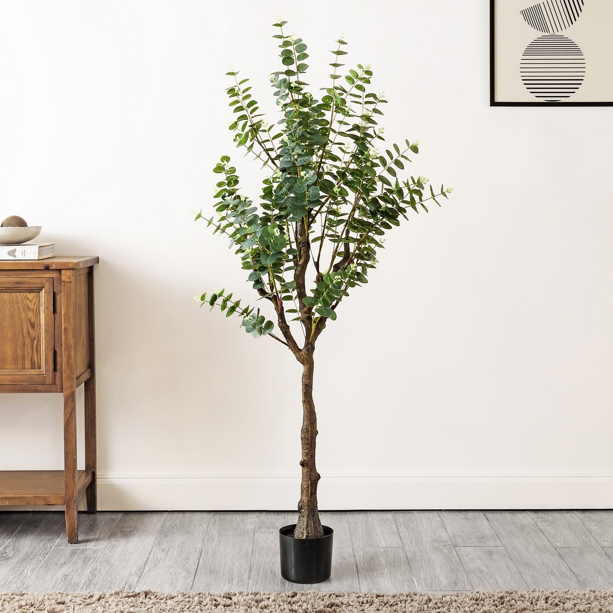 Safavieh Faux 60" Potted Eucalyptus Tree - Image 1